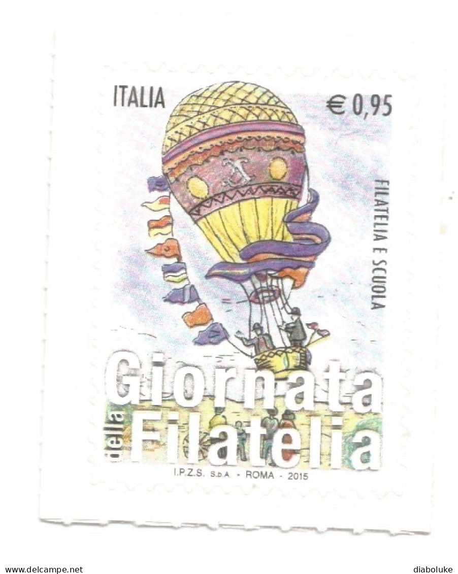 (REPUBBLICA ITALIANA) 2015, GIORNATA DELLA FILATELIA, FILATELIA E SCUOLA - Francobollo Nuovo MNH - 2011-20:  Nuevos