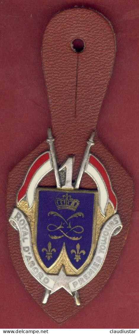 ** INSIGNE  1er  REGIMENT  DRAGON  +  ECUSSON ** - Armée De Terre