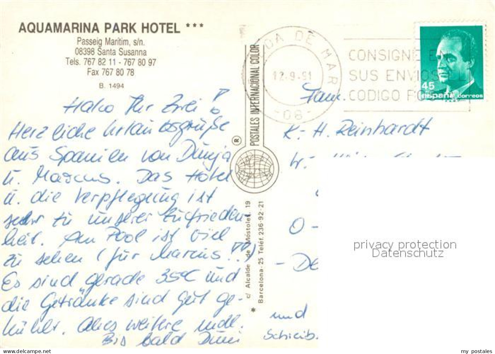 73705916 Santa Susanna Aquamarina Park Hotel Piscina Santa Susanna - Other & Unclassified