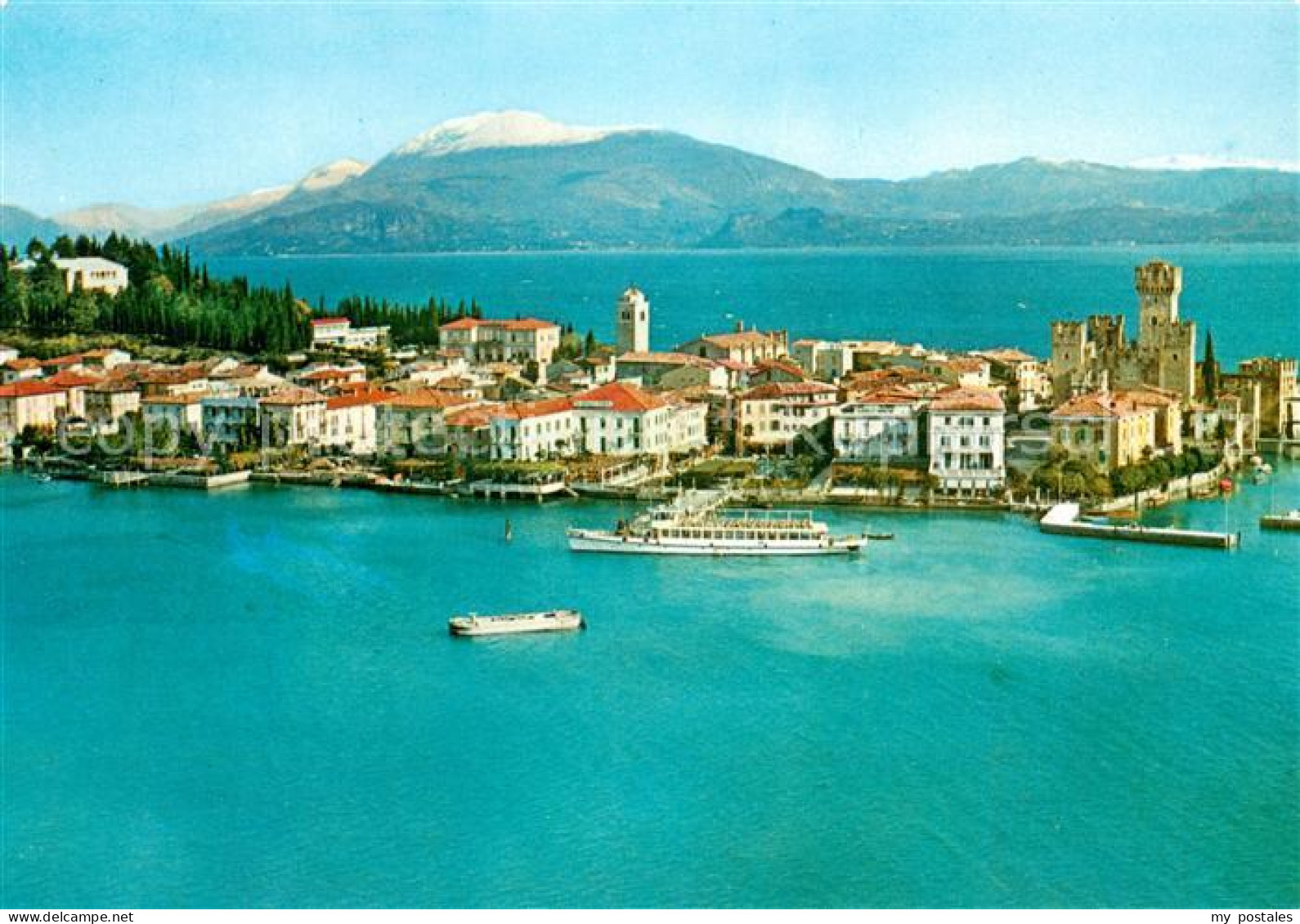 73705908 Sirmione Lago Di Garda Veduta Aerea Sirmione Lago Di Garda - Sonstige & Ohne Zuordnung