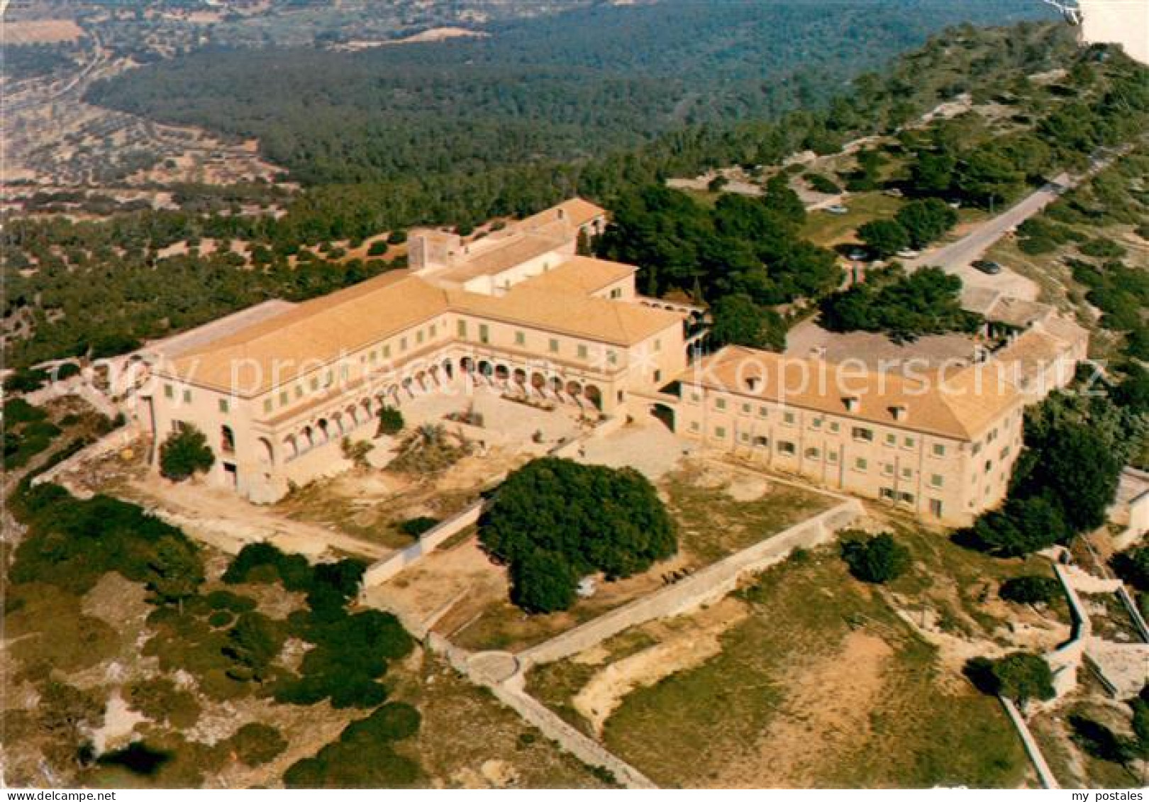 73705879 Randa Mallorca Santuario De Nuestra Senora De Cura Vista Aérea Randa Ma - Autres & Non Classés