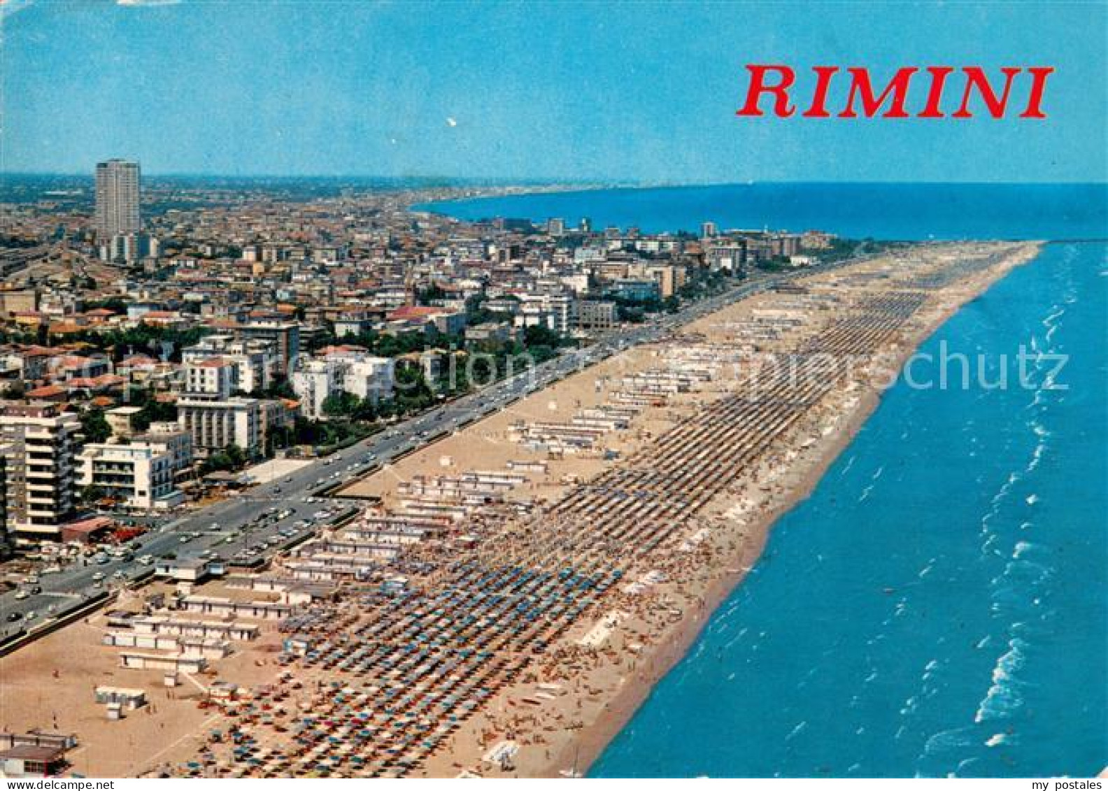 73705873 Rimini Spiaggia Veduta Aerea Rimini - Autres & Non Classés