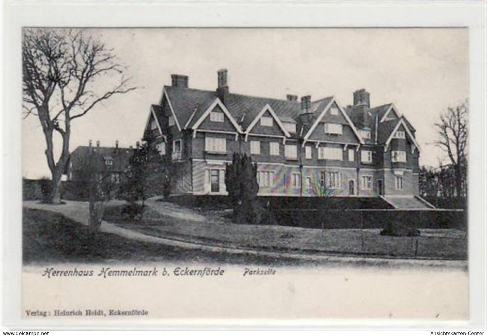 39070106 - Ecke Rnfoerde Mit Herrenhaus Hemmelmark, Parkseite Gelaufen, 1905. Leichter Stempeldurchdruck, Ecken Mit Alb - Other & Unclassified