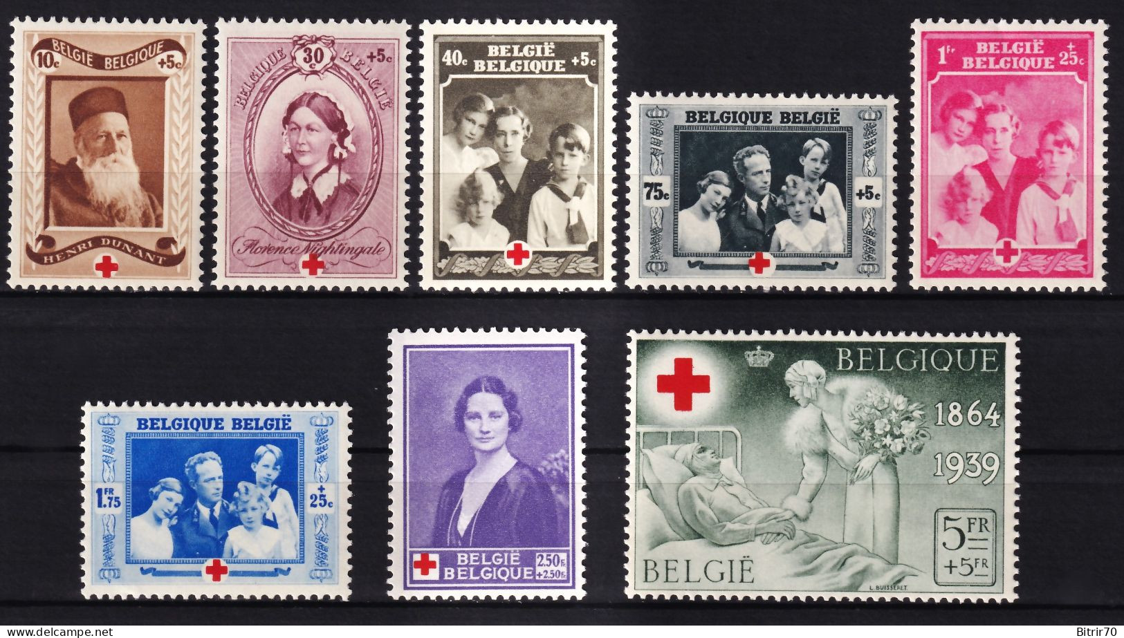 Belgica, 1939  Y&T. 496 / 503,  MNH. - Nuevos