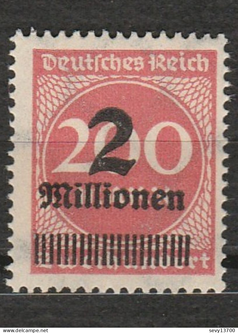 Allemagne - Deutsches Reich - Chiffre - Inflation - 2 Millionen - Neuf - Année 1923 Mi 309 - Ungebraucht
