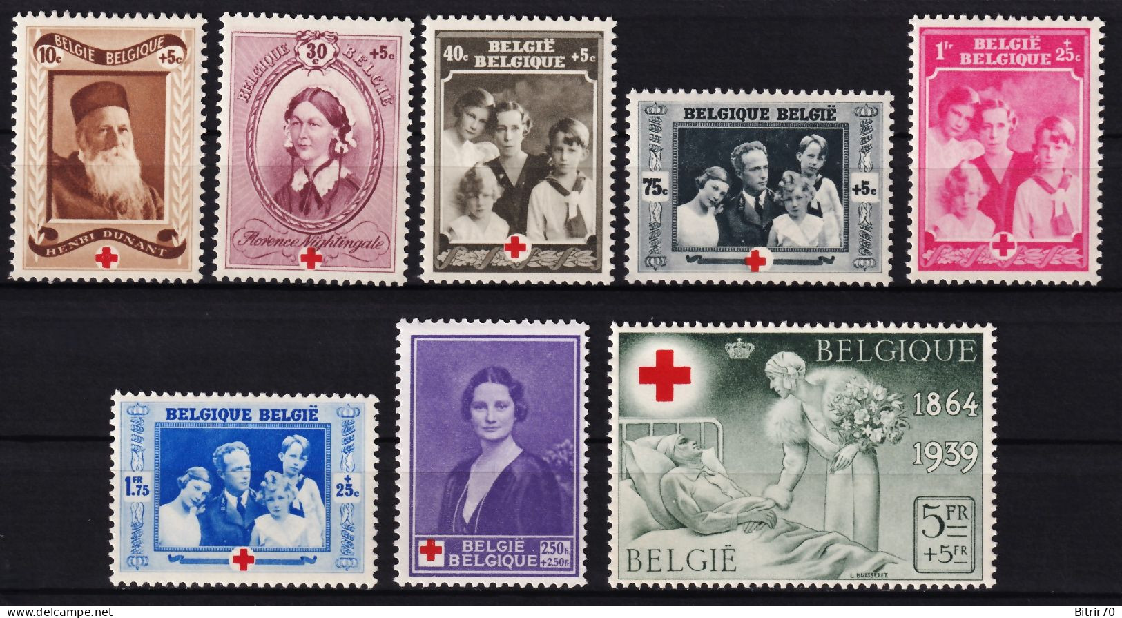 Belgica, 1939  Y&T. 496 / 503,  MNH. - Nuevos