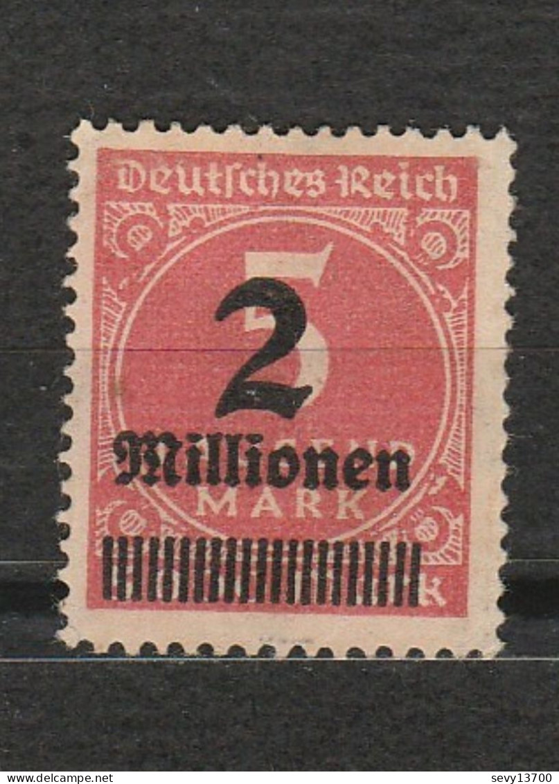 Allemagne - Deutsches Reich - Chiffre - Inflation - 2 Millionen - Année 1923 Mi 312 - Other & Unclassified