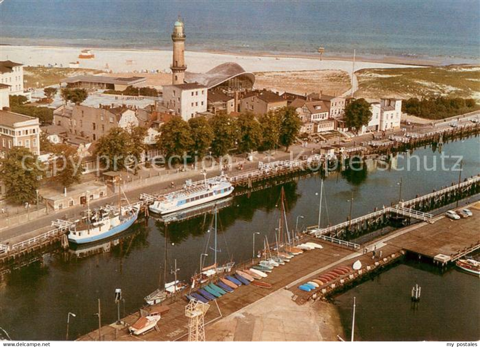 73705841 Warnemuende Ostseebad Alter Strom Restaurant Teepott Strand Luftbildser - Rostock