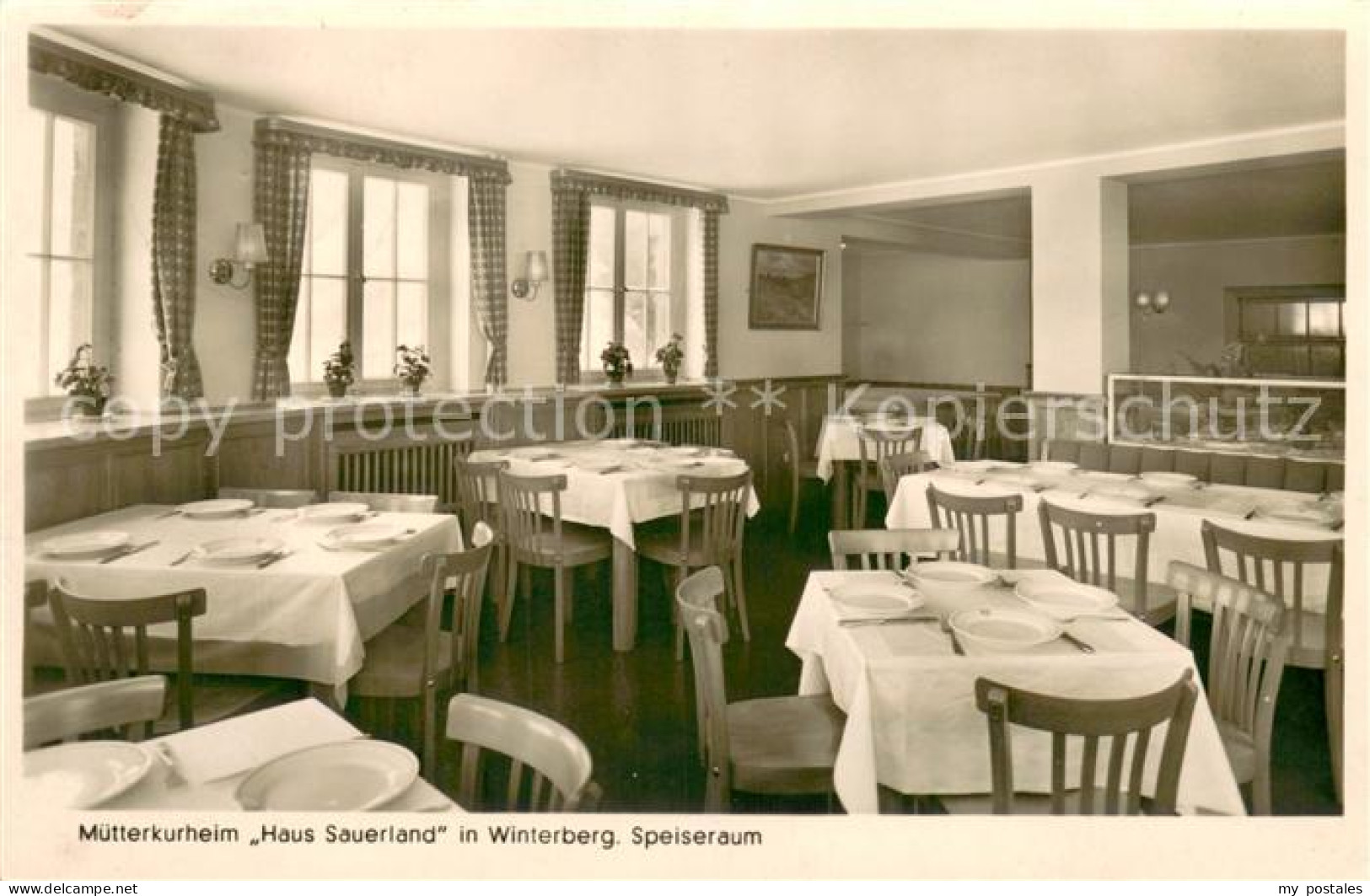 73705838 Winterberg Hochsauerland Muetterkurheim Haus Sauerland Speiseraum Winte - Winterberg