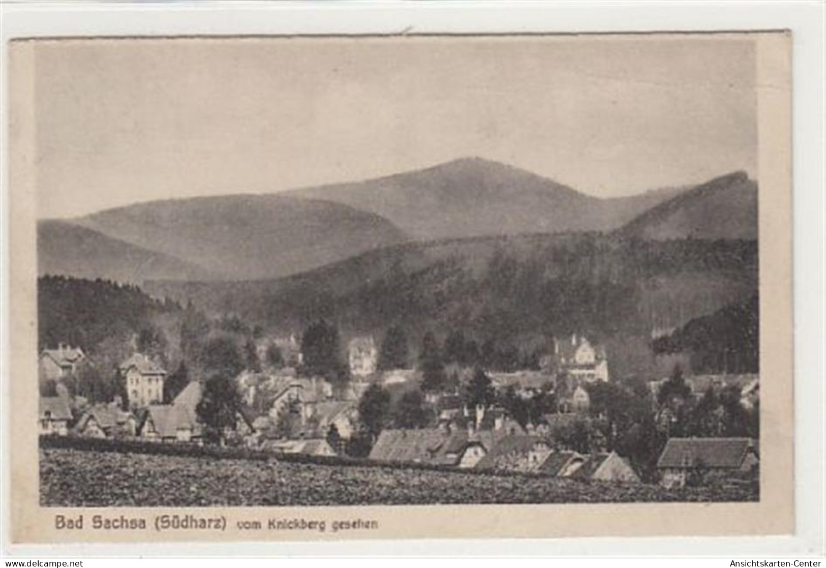 39085006 - Bad Sachsa ( Suedharz ). Teilansicht Vom Knickberg Gesehen Gelaufen, 1933 Kleiner Knick Oben Rechts, Leichte - Bad Sachsa