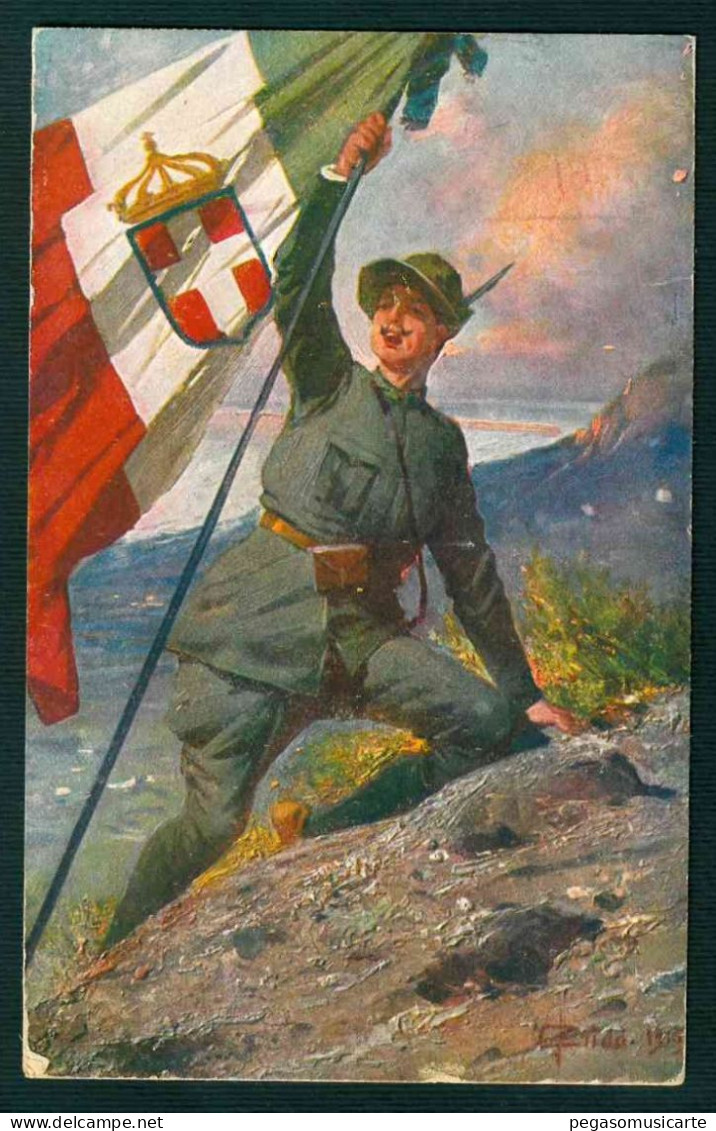 BF120 AVANTI SAVOIA - ALPINI - ILLUSTRATORE ILLUSTRATOR REGGIMENTALE - Patriotic