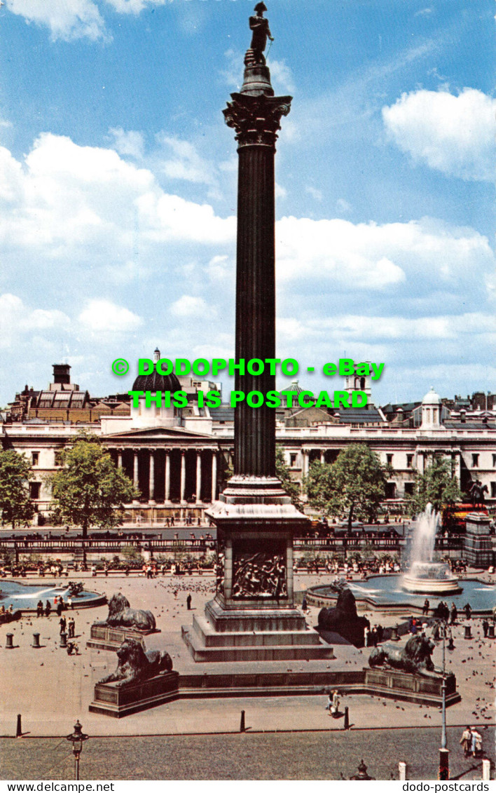 R551920 Nelsons Column. Trafalgar Squa. London. Natural Colour Series. Photograp - Autres & Non Classés