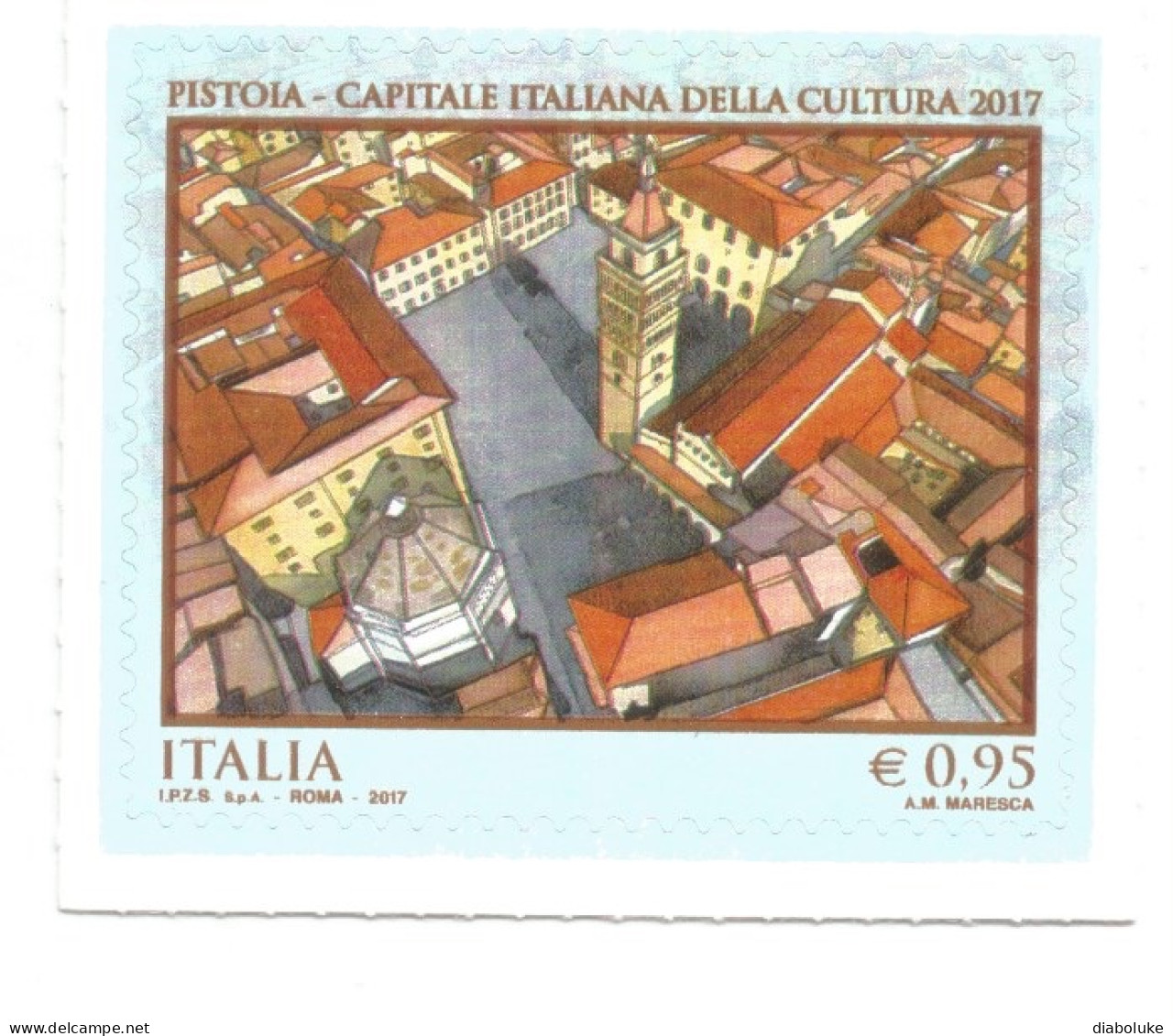 (REPUBBLICA ITALIANA) 2017, PISTOIA CAPITALE DELLA CULTURA - Francobollo Nuovo MNH** - 2011-20: Mint/hinged