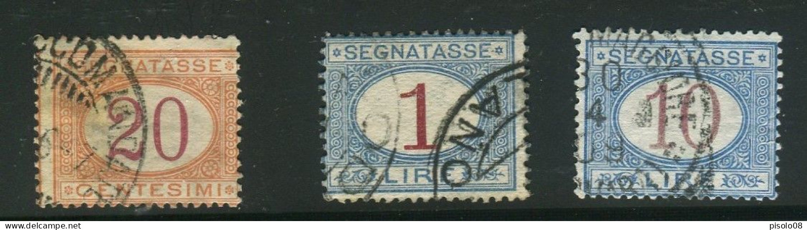 REGNO 1890-94 SEGNATASSE USATI - Strafport