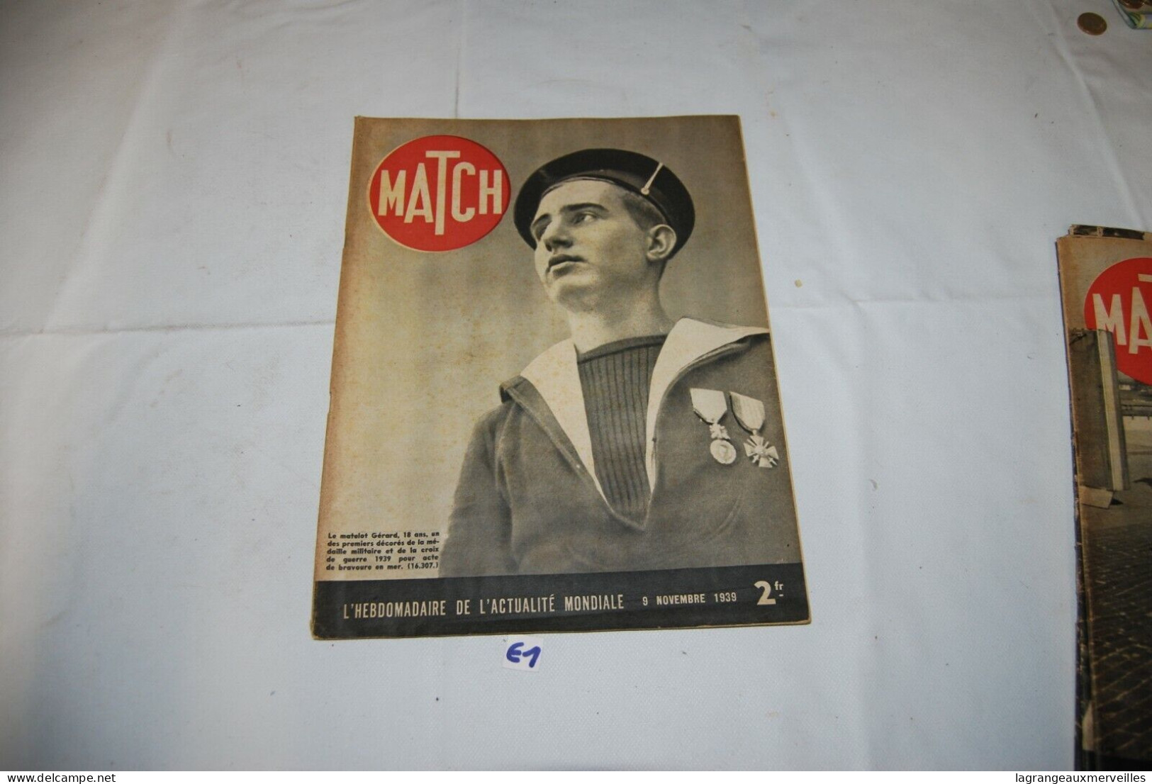 E1 Revue - Match - 9 Novembre 1939 Banania - 1900 - 1949