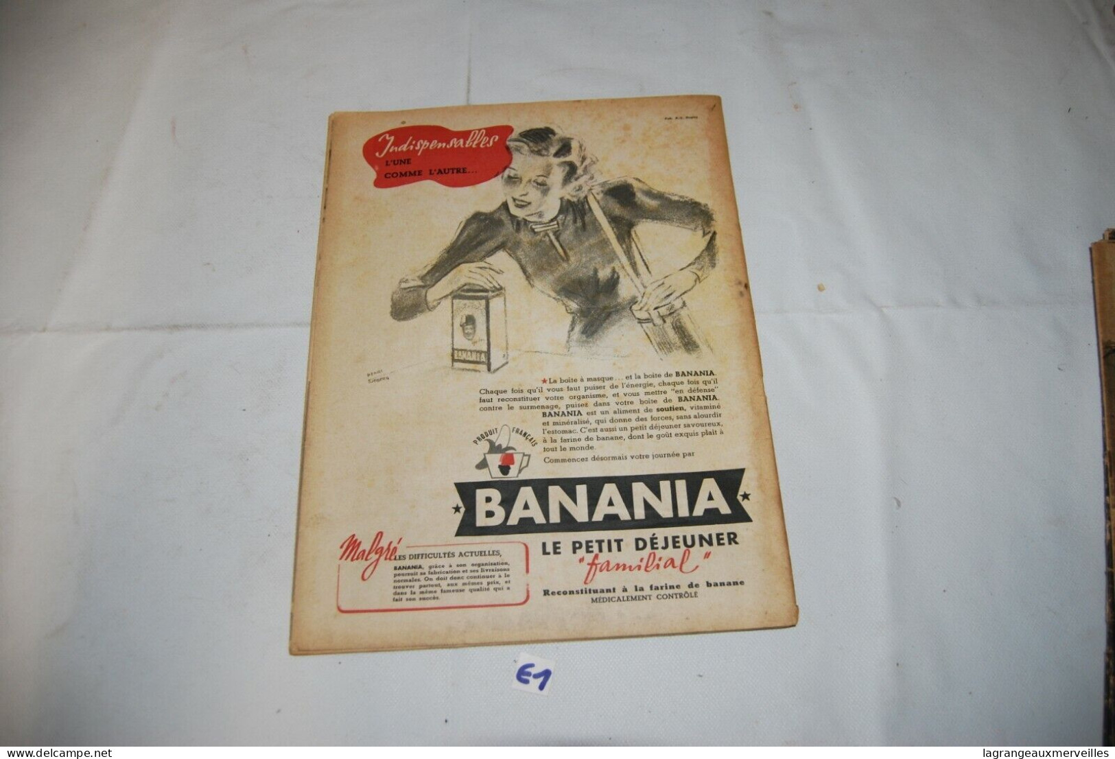 E1 Revue - Match - 9 Novembre 1939 Banania - 1900 - 1949