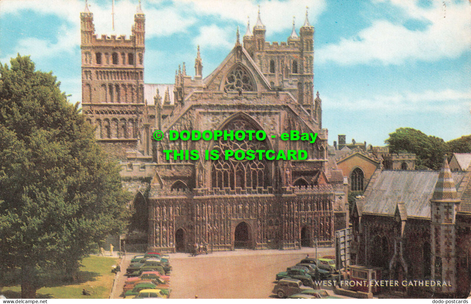 R551954 West Front. Exeter Cathedral. Salmon - Welt