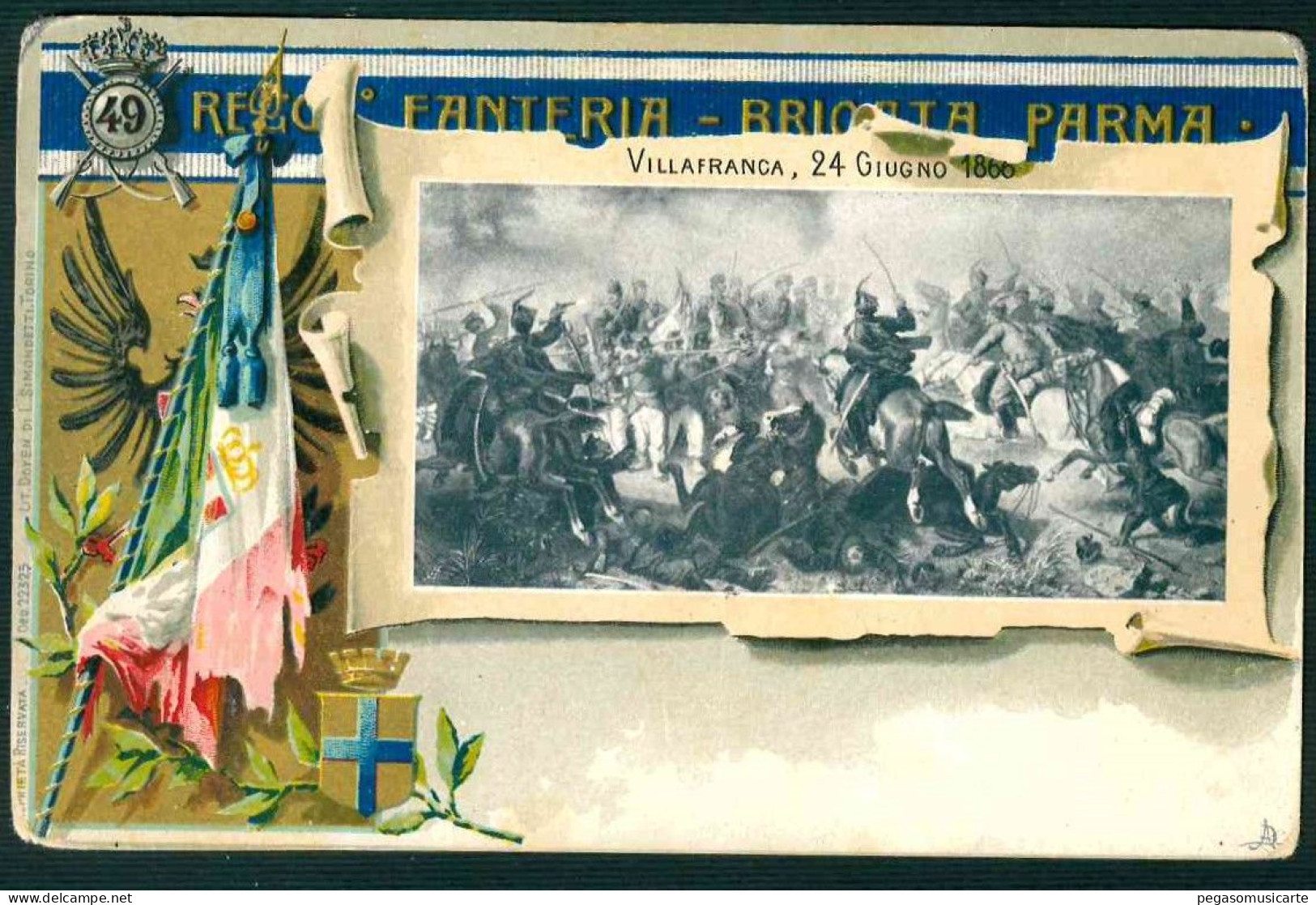 BF122 49 REGGIMENTO FANTERIA BRIGATA PARMA - REGGIMENTALE - Regiments