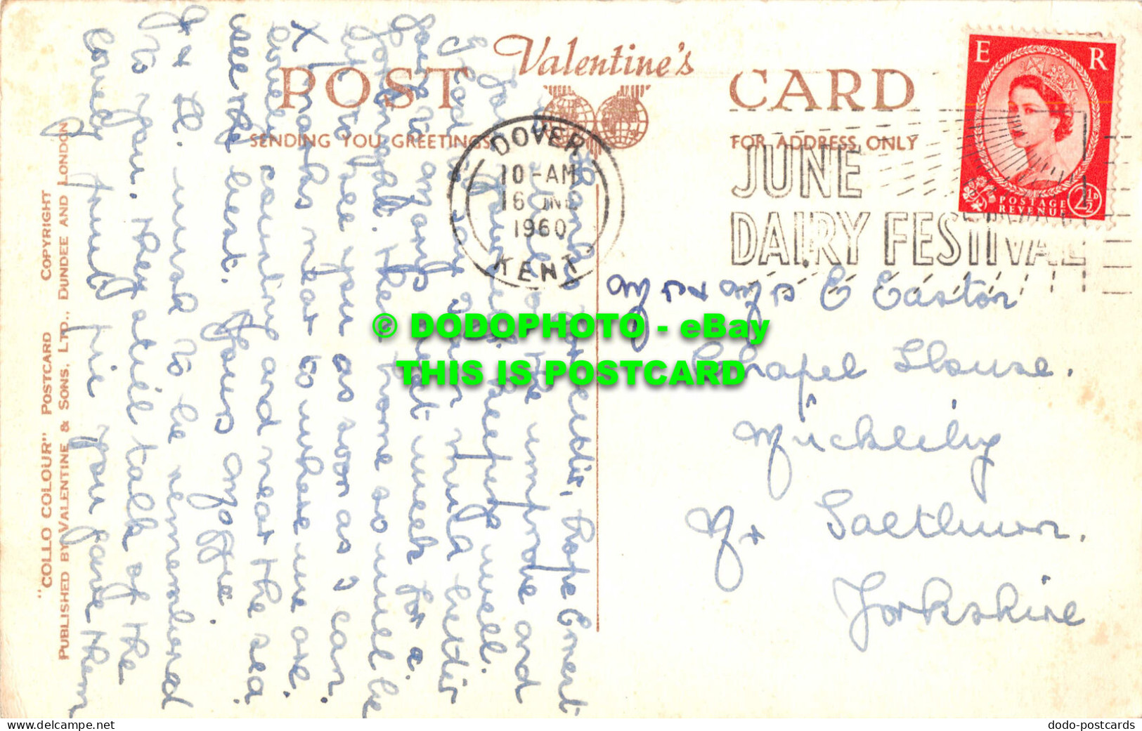 R551981 St. Margarets Bay From South. K. 6345. Collo Colour. Valentines. 1960 - Welt