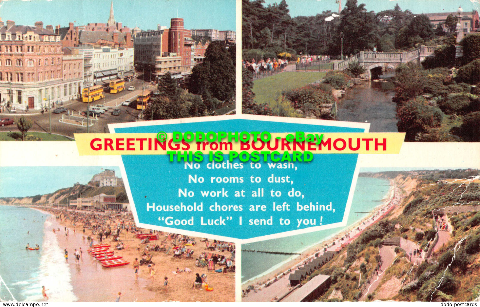 R551984 Greetings From Bournemouth. Dennis. Multi View - Welt