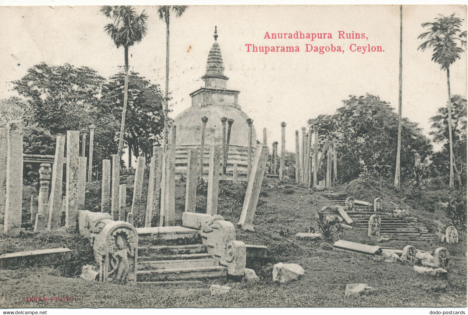 PC09423 Anuradhapura Ruins. Thuparama Dagoba. Ceylon. 1913 - World