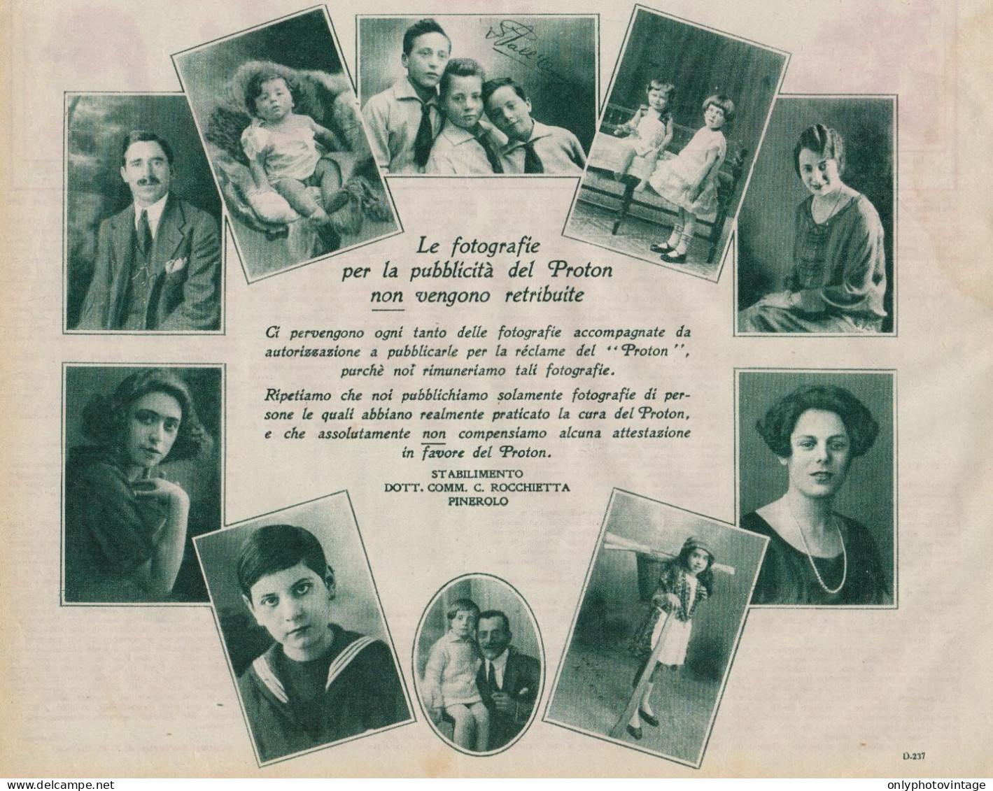 PROTON - Pubblicità D'epoca - 1927 Old Advertising - Publicités
