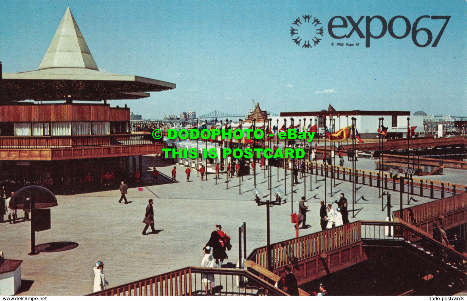 R552017 Expo 67. Montreal. Canada. 1963. Plastichrome. Benjamin News. Place DAcc - Monde