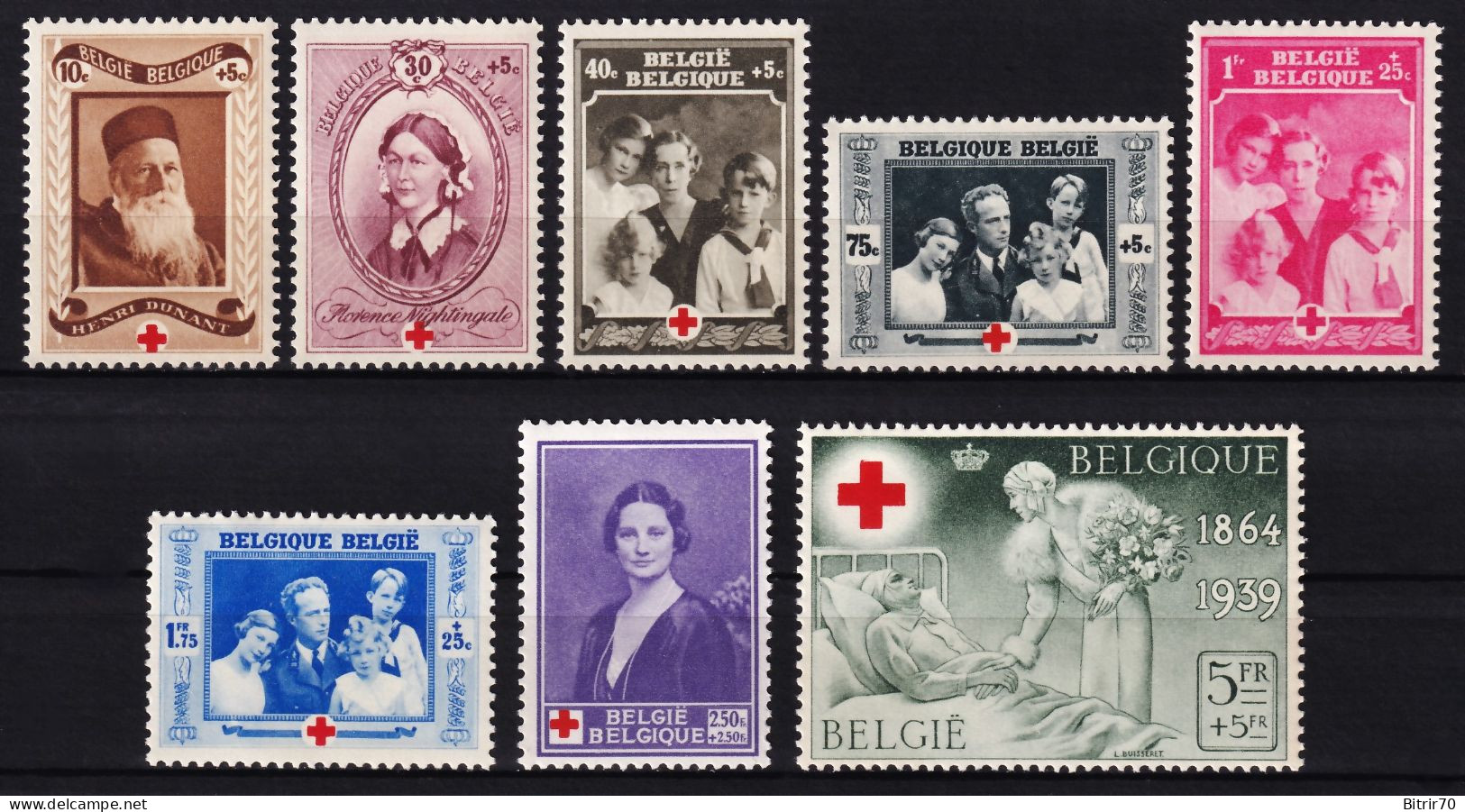 Belgica, 1939  Y&T. 496 / 503,  MNH. - Nuevos