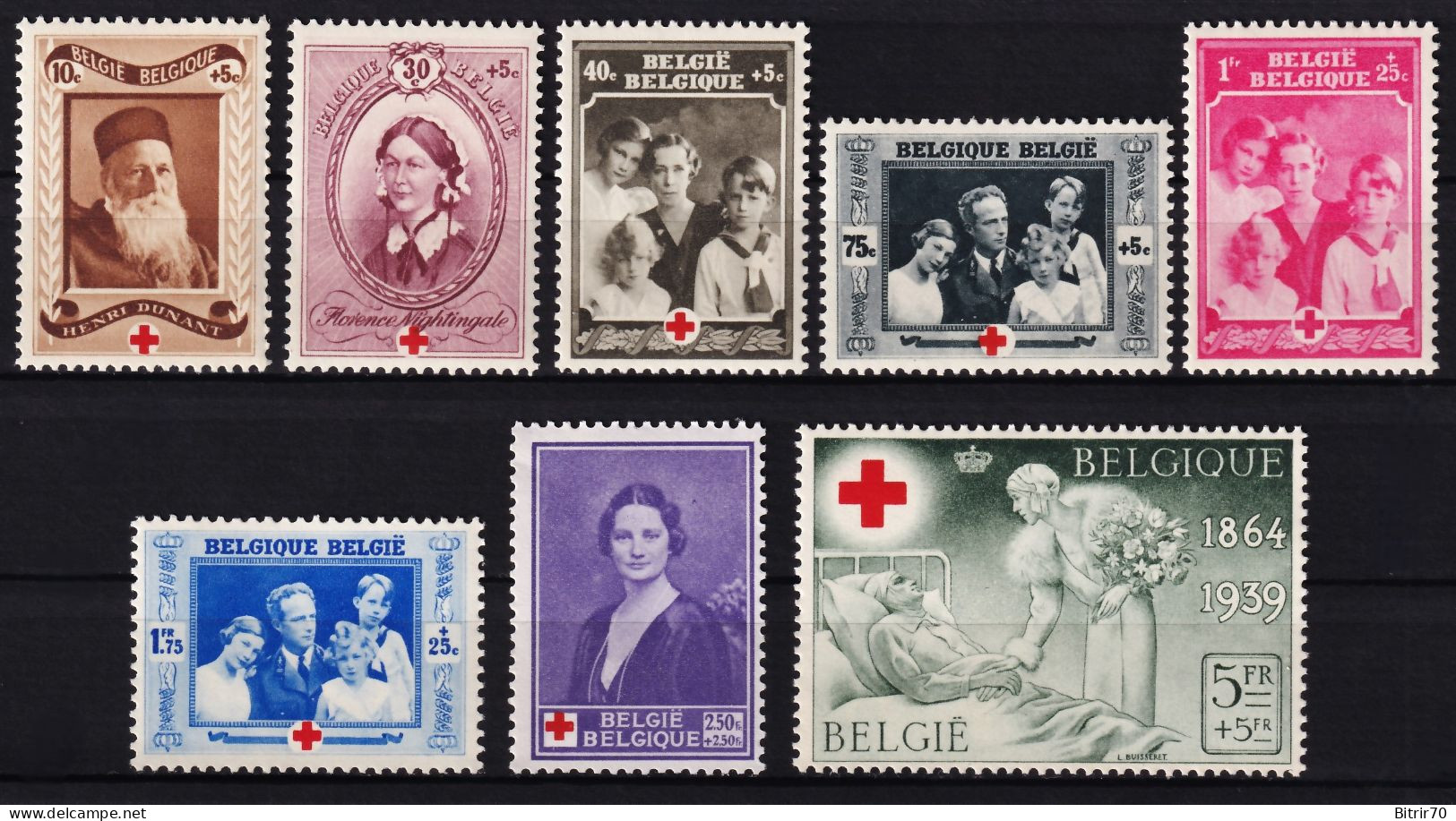 Belgica, 1939  Y&T. 496 / 503,  MNH. - Nuovi