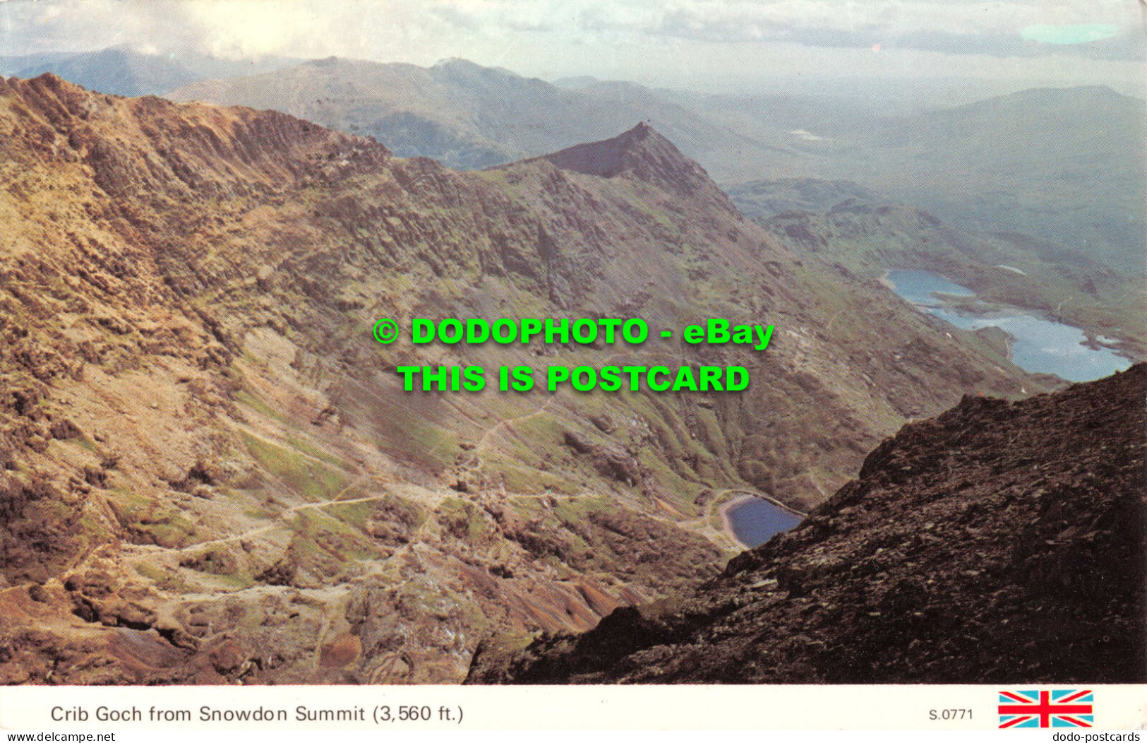 R552032 Crib Goch From Snowdon Summit. S.0771. Dennis. 1983 - Monde