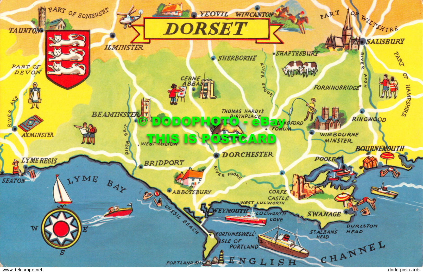 R552041 Dorset. Map. PT2600 - Monde
