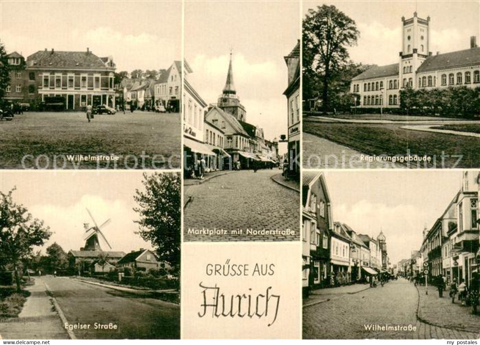 73705673 Aurich Ostfriesland Regierungsgebaeude Wilhelmstrasse Marktplatz Aurich - Aurich