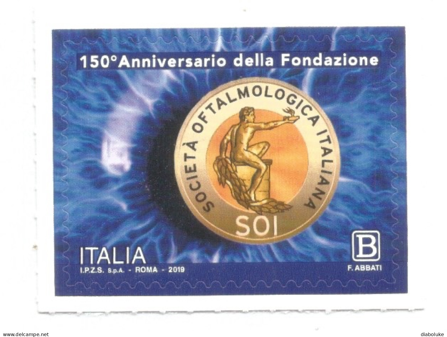 (REPUBBLICA ITALIANA) 2019, SOCIETÀ OFTALMOLOGICA ITALIANA - Francobollo Nuovo MNH** - 2011-20: Nieuw/plakker