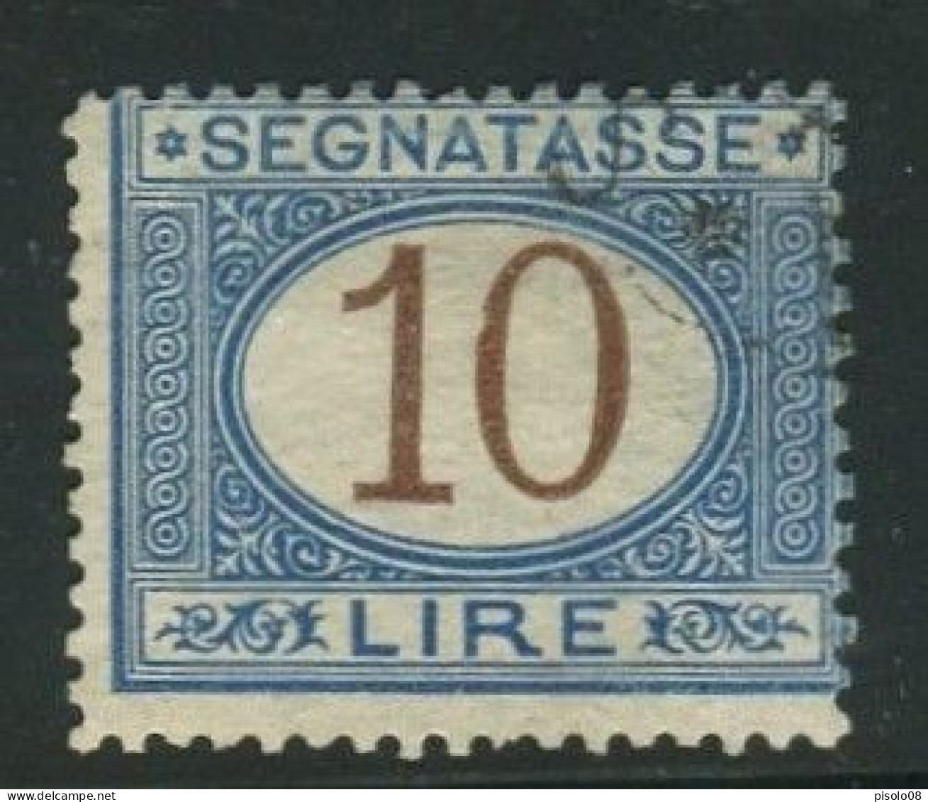 REGNO 1870-94 SEGNATASSE 10 LIRE USATO - Postage Due