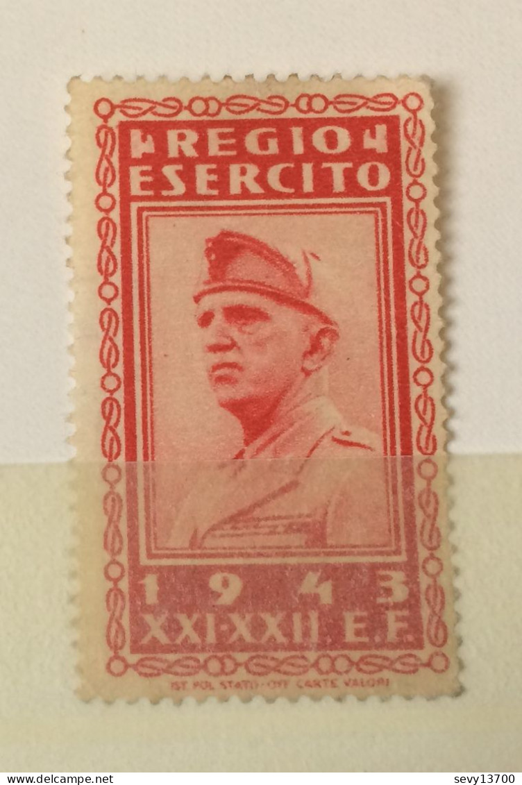Erinnophilie - Vignette - Italia Régio Esercito - Era Fascista - 1943 Guerre, War - Military Mail (PM)