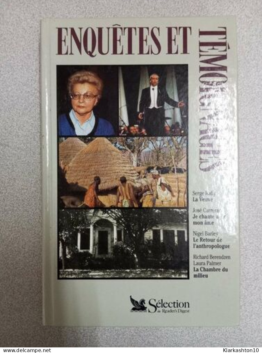 Enquêtes Et Témoignages - La Veuve Je Chante Avec Mon Ame Le Retour De L'antropologue La Chambre Du Milieu - Sonstige & Ohne Zuordnung