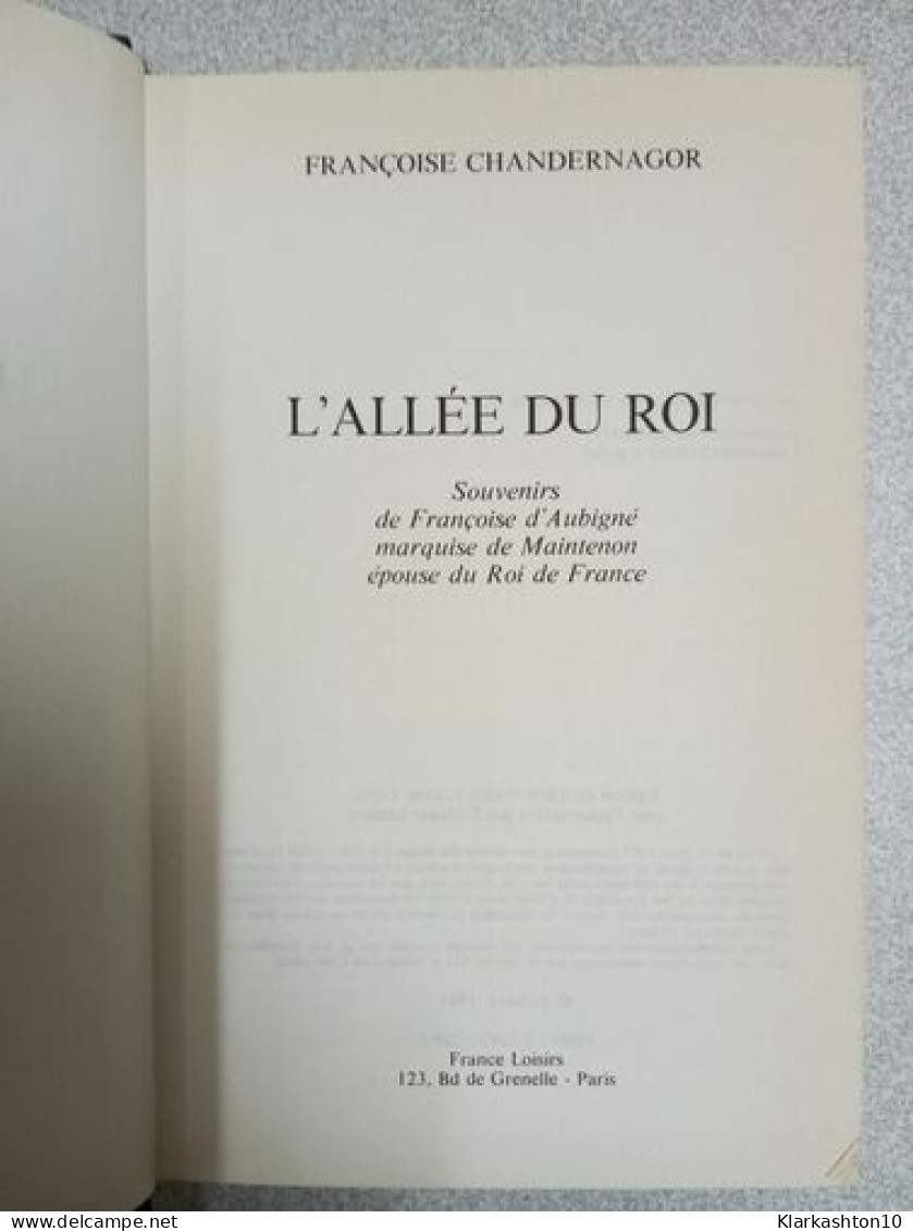 L'allée Du Roi - Other & Unclassified