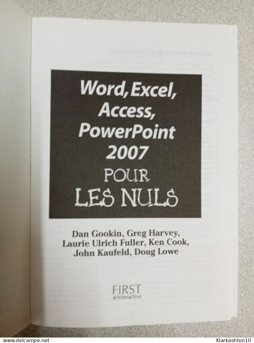 Word Excel Access PowerPoint 2007 MégaPoche Pour Les Nuls - Autres & Non Classés