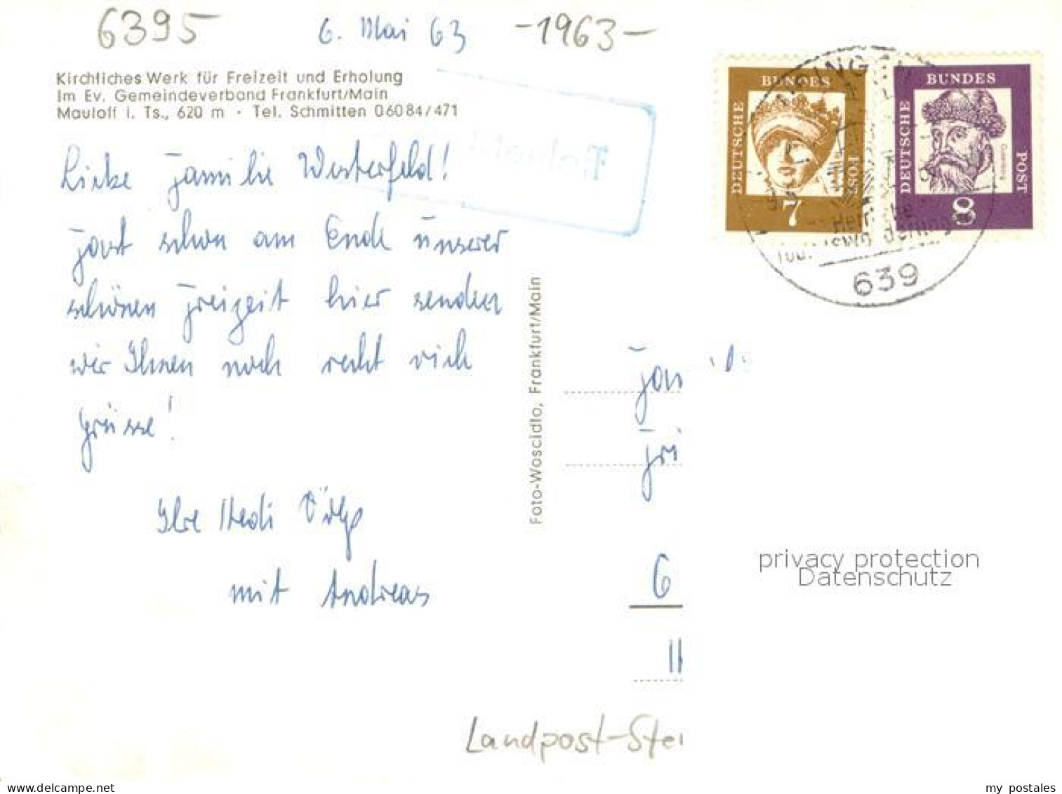 73705600 Mauloff Kirchliches Werk F. Freizeit U. Erholung Mauloff - Other & Unclassified