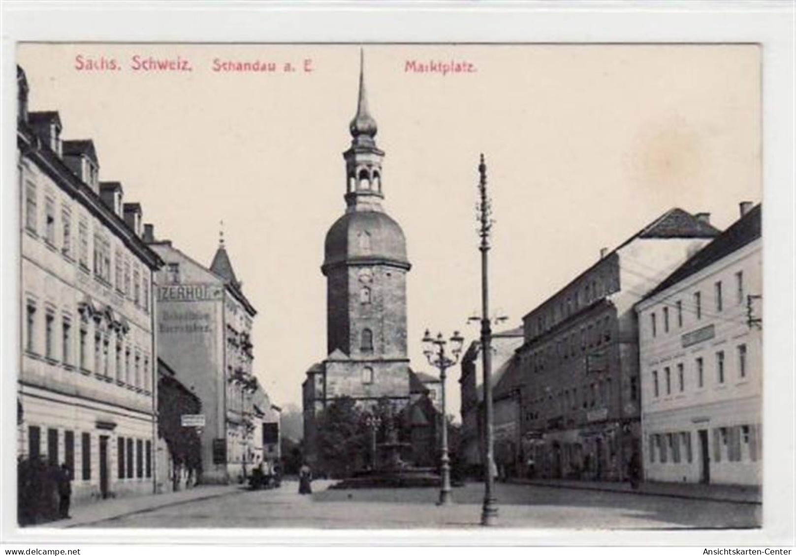 39030306 - Bad Schandau Mit Blick Auf Den Marktplatz Ungelaufen  Gute Erhaltung. - Bad Schandau