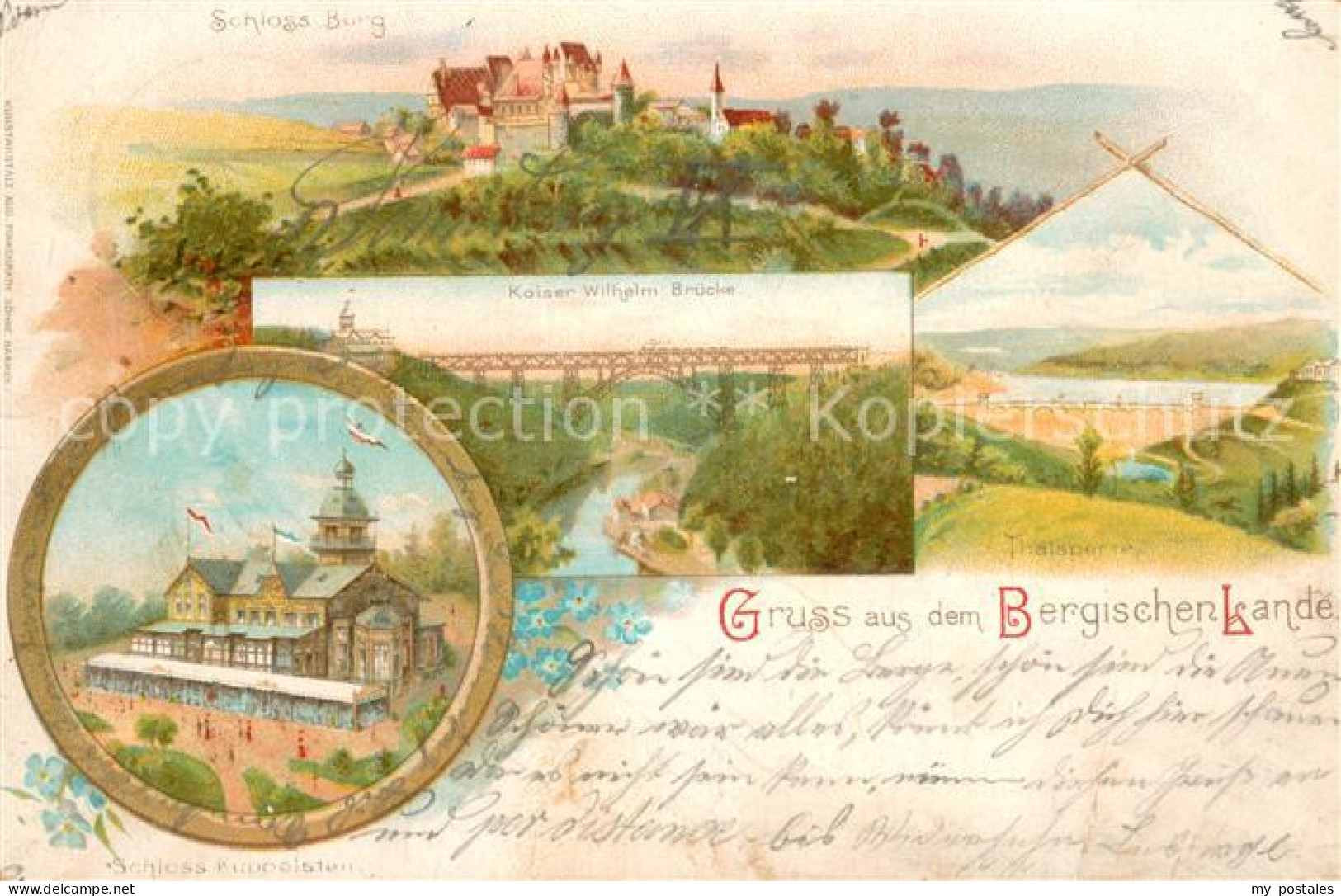 73705570 Schloss Kueppelstein Remscheid Kaiser-Wilhelm-Bruecke Und Schloss-Burg  - Remscheid