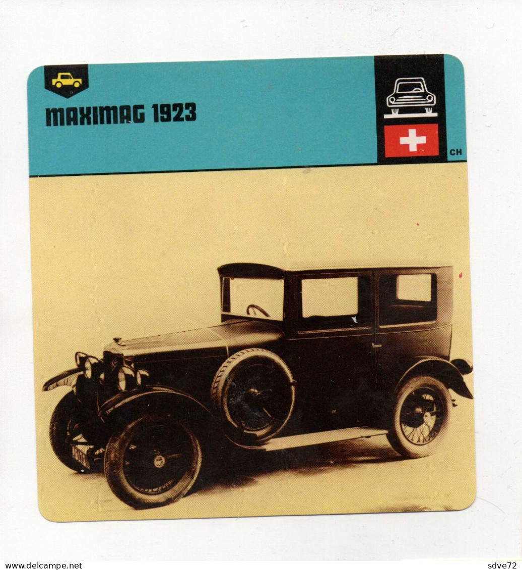FICHE AUTOMOBILE - MAXIMAG 1923 - Voitures