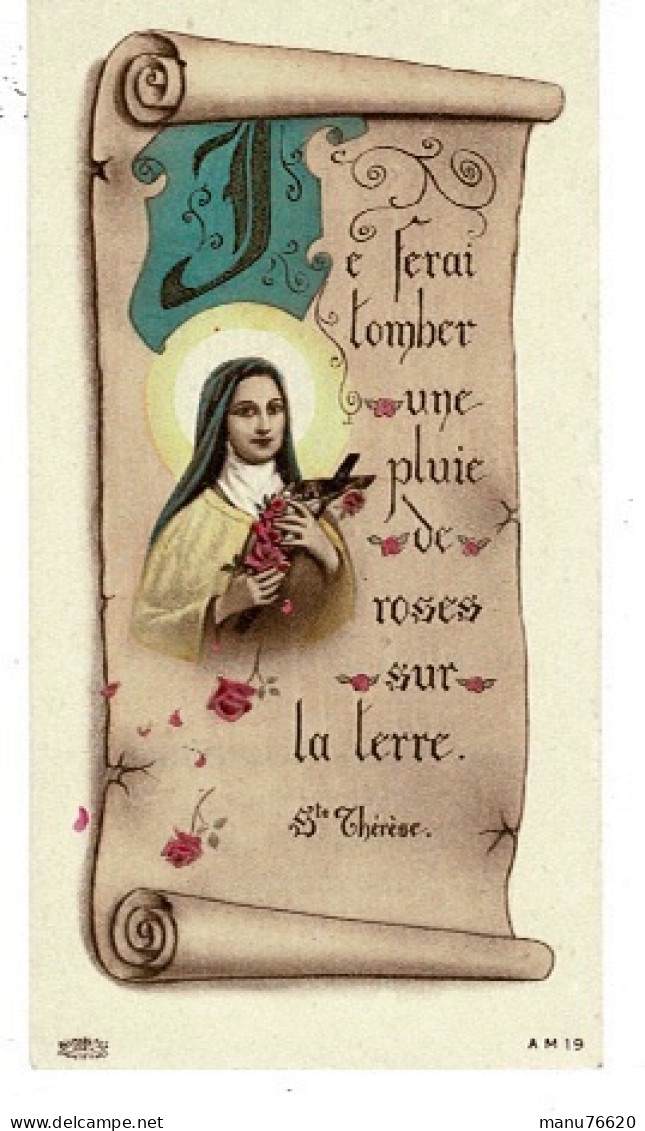 IMAGE RELIGIEUSE - CANIVET : Sainte Thérèse De L'enfant Jésus ,communion à Villers-Cotterêts - Religión & Esoterismo