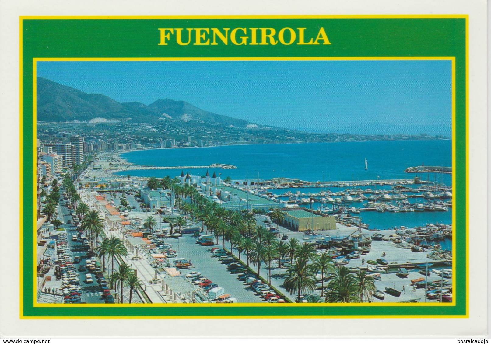 (D197)  FUENGIROLA.  PASEO MARITIMO Y PUERTO DEPORTIVO . ... UNUSED - Malaga