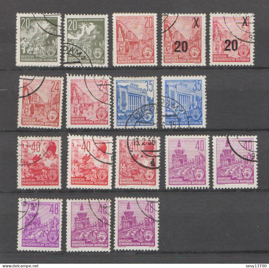 DDR - Lot De 53 Timbres - Five Year Plan - Plan Quinquenal - Used Stamps