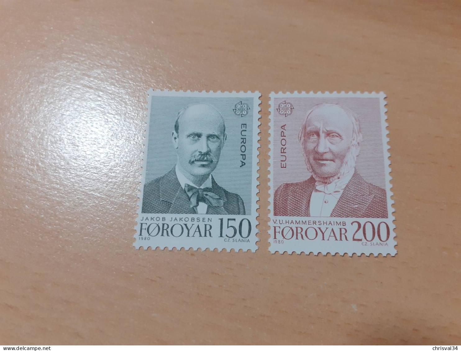 TIMBRES   EUROPA   1980   FEROE   N  47 / 48   COTE  1,30  EUROS    NEUFS  LUXE** - 1980