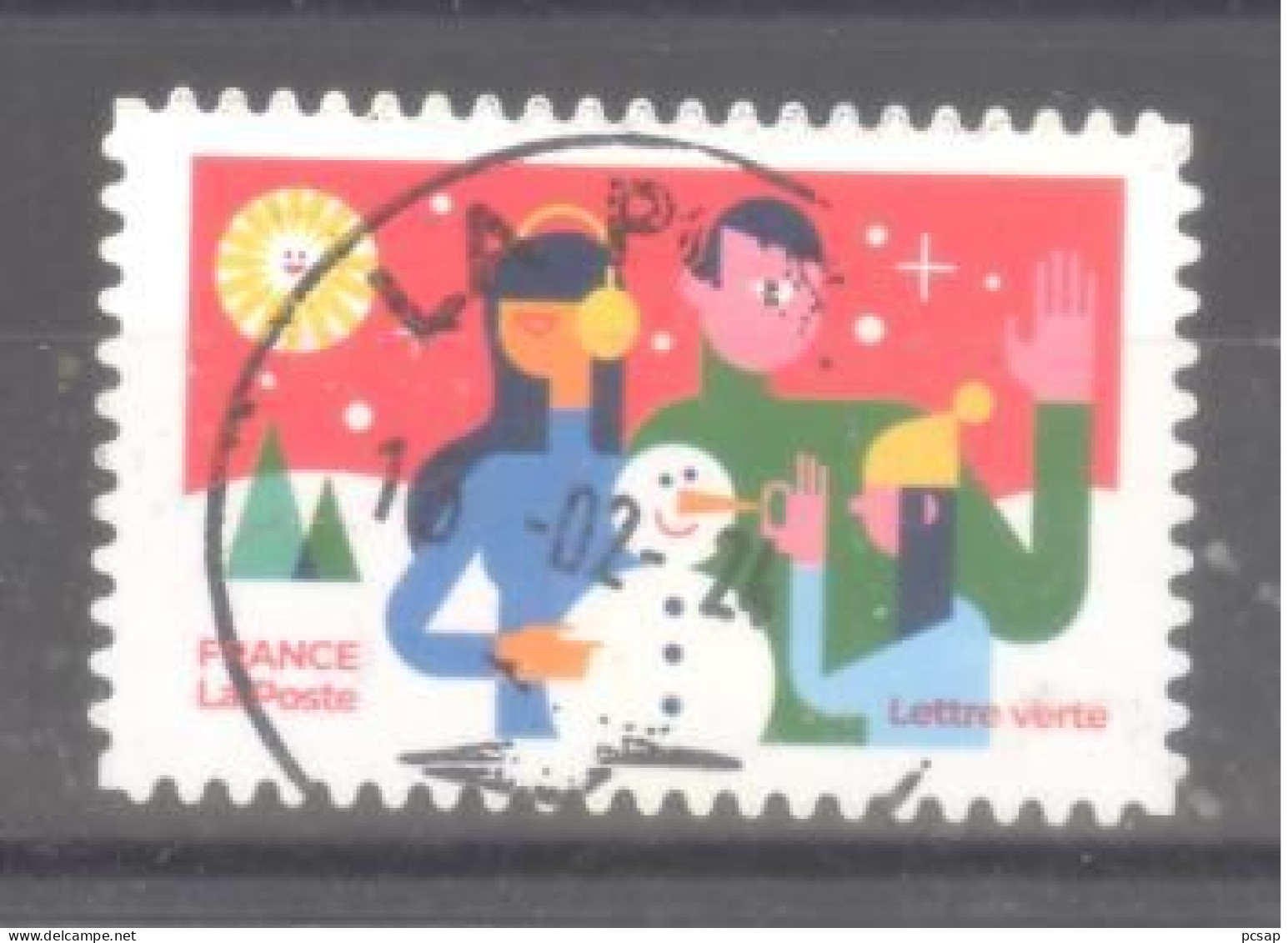 France Autoadhésif Oblitéré N°2355 (Des Timbres Qui Nous Rapprochent - N°12) (cachet Rond) - Gebruikt