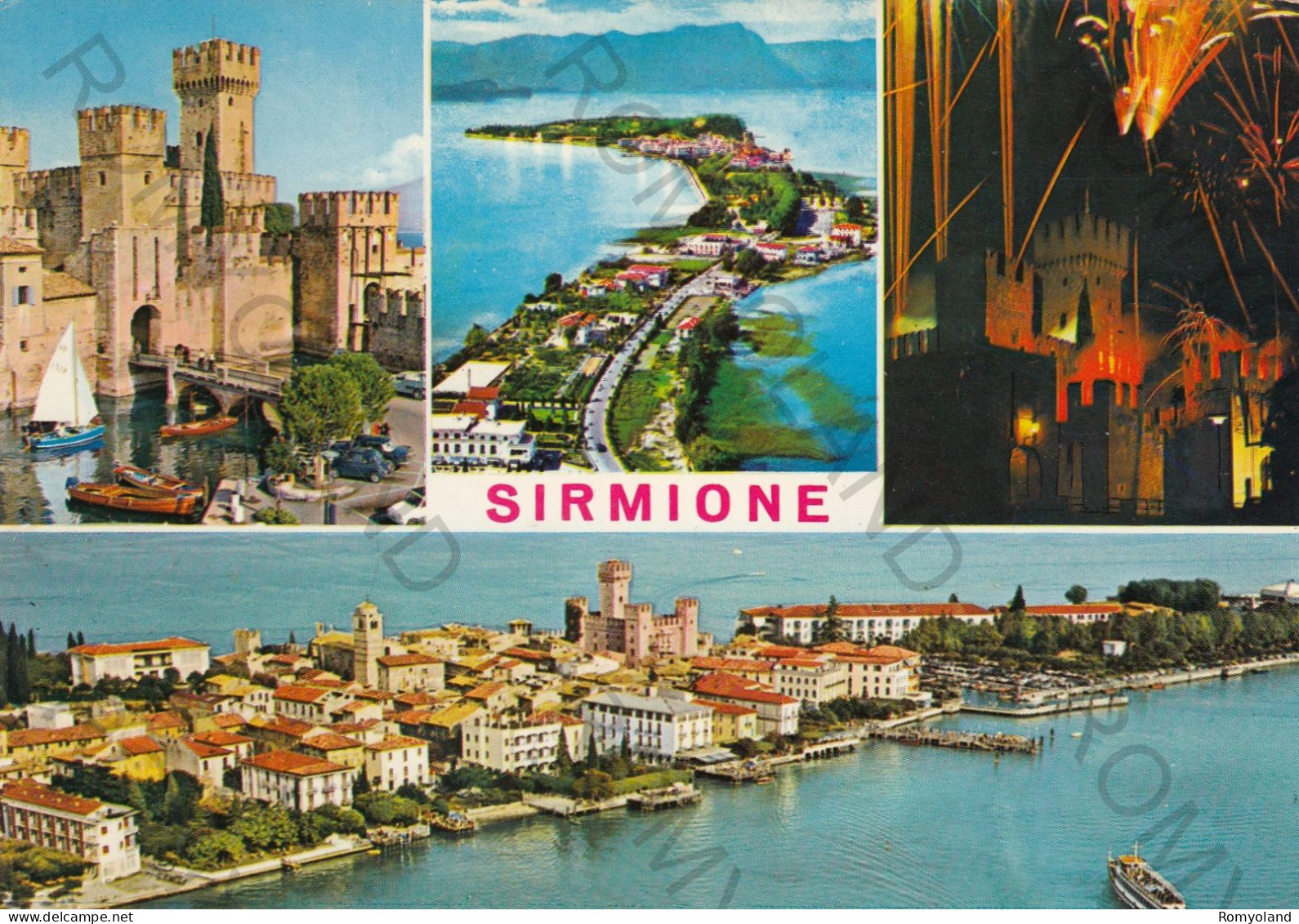 CARTOLINA  C10 SIRMIONE,BRESCIA,LOMBARDIA-LAGO DI GARDA-STORIA,MEMORIA,CULTURA,RELIGIONE,BELLA ITALIA,VIAGGIATA 1974 - Brescia