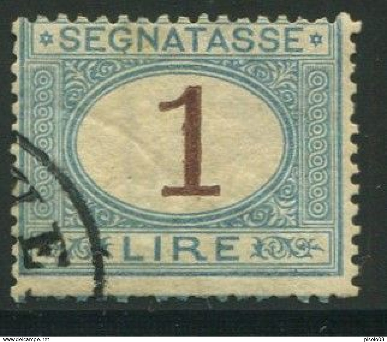 REGNO 1870-94 SEGNATASSE 1 LIRE USATO - Portomarken