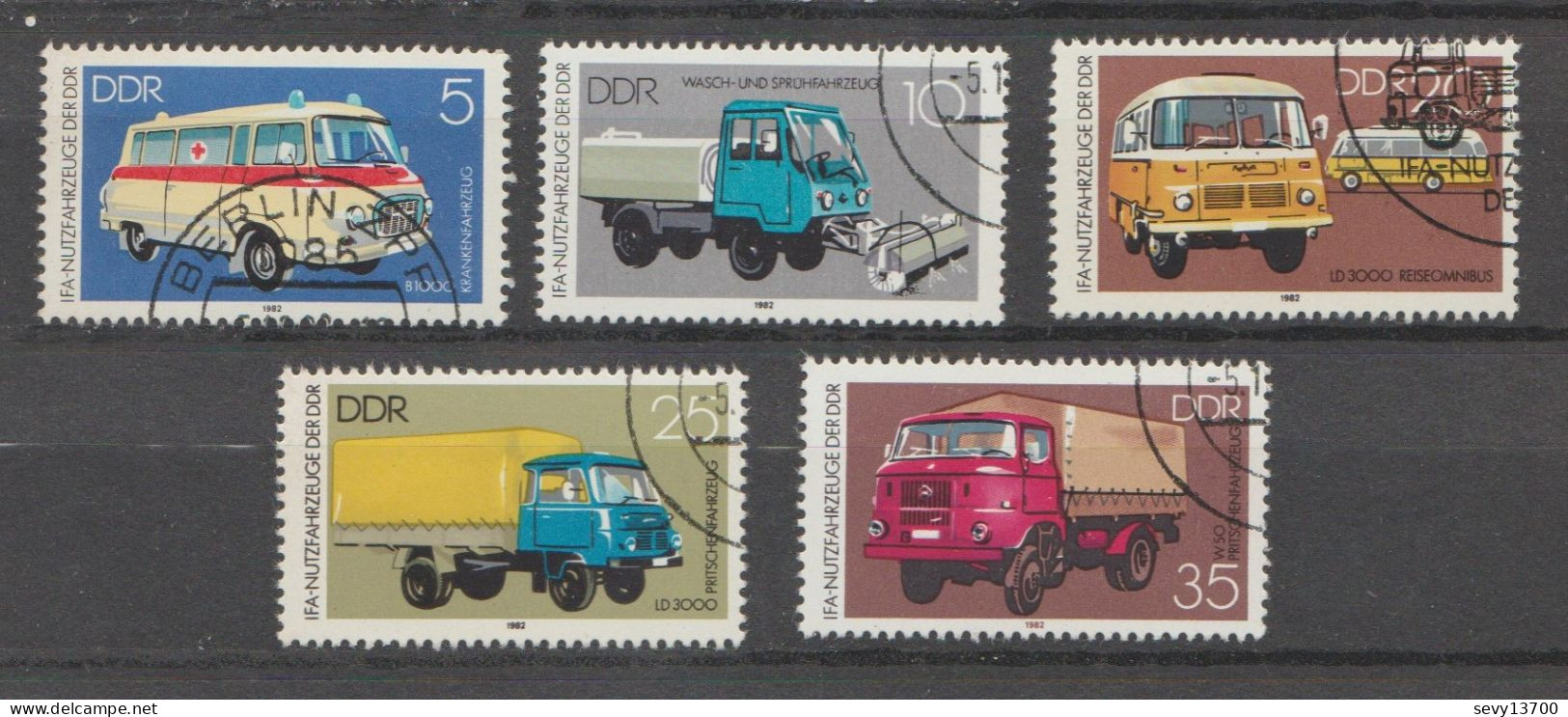 DDR Lot 9 Timbres Transport - Camion, Wagons - Mi 2744 - 2745 - 2746 - 2747 - 2748 - 3015 - 3016 - 3017 - 1847 - Oblitérés